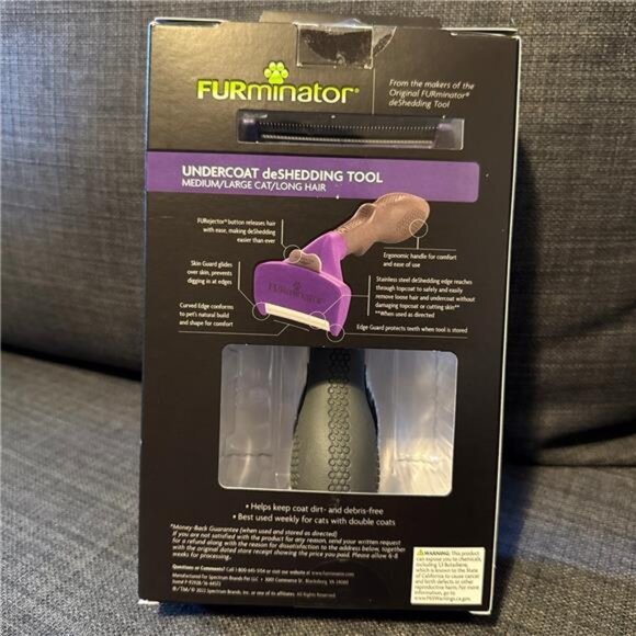 FURminator Short Hair Cat Deshedding Tool - Picture 10 of 10